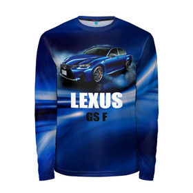 Мужской лонгслив 3D с принтом Lexus GS F в Санкт-Петербурге, 100% полиэстер | длинные рукава, круглый вырез горловины, полуприлегающий силуэт | gs f | lexus | авто | автомобиль | лексус | машина | спорткар | тачка