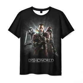 Мужская футболка 3D с принтом Dishonored в Санкт-Петербурге, 100% полиэфир | прямой крой, круглый вырез горловины, длина до линии бедер | dishonored