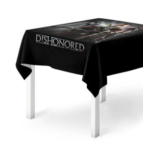 Скатерть 3D с принтом Dishonored в Санкт-Петербурге, 100% полиэстер (ткань не мнется и не растягивается) | Размер: 150*150 см | Тематика изображения на принте: dishonored