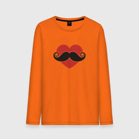 Мужской лонгслив хлопок с принтом Носи усы! Wear mustache! в Санкт-Петербурге, 100% хлопок |  | beard | movember | mustache | борода | усабрь | усы