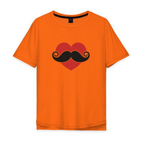 Мужская футболка хлопок Oversize с принтом Носи усы! Wear mustache! в Санкт-Петербурге, 100% хлопок | свободный крой, круглый ворот, “спинка” длиннее передней части | beard | movember | mustache | борода | усабрь | усы