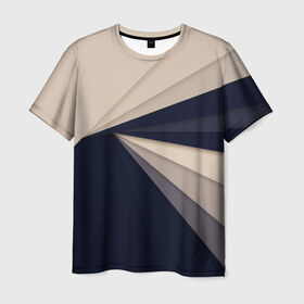 Мужская футболка 3D с принтом Абстракция 11 в Санкт-Петербурге, 100% полиэфир | прямой крой, круглый вырез горловины, длина до линии бедер | геометрия | линии | оптические иллюзии | орнамент | полосы | узор | цвет
