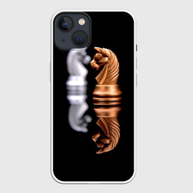 Чехол для iPhone 13 с принтом Ход конём в Санкт-Петербурге,  |  | Тематика изображения на принте: 64 | chess | игра | конь | спорт | фигура | шахматы