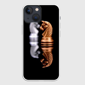 Чехол для iPhone 13 mini с принтом Ход конём в Санкт-Петербурге,  |  | Тематика изображения на принте: 64 | chess | игра | конь | спорт | фигура | шахматы