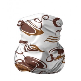 Бандана-труба 3D с принтом Sweet coffe в Санкт-Петербурге, 100% полиэстер, ткань с особыми свойствами — Activecool | плотность 150‒180 г/м2; хорошо тянется, но сохраняет форму | 