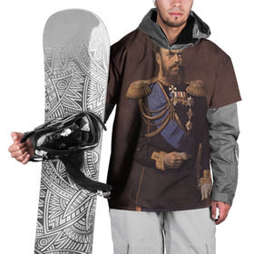 Накидка на куртку 3D с принтом Александр III Миротворец в Санкт-Петербурге, 100% полиэстер |  | Тематика изображения на принте: имерский царь