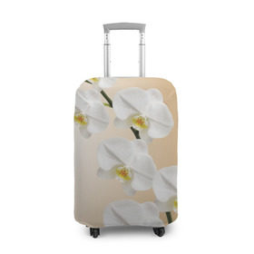 Чехол для чемодана 3D с принтом Orhid в Санкт-Петербурге, 86% полиэфир, 14% спандекс | двустороннее нанесение принта, прорези для ручек и колес | девушки | красота | орхидея | прелесть | цветы