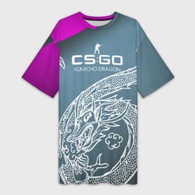 Платье-футболка 3D с принтом cs:go   Kumicho Dragon style (Дракон предводитель) в Санкт-Петербурге,  |  | Тематика изображения на принте: cs | csgo | kumicho dragon | дракон дредводитель | ксго