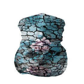 Бандана-труба 3D с принтом Цветочный узор в Санкт-Петербурге, 100% полиэстер, ткань с особыми свойствами — Activecool | плотность 150‒180 г/м2; хорошо тянется, но сохраняет форму | мозаика | разноцветный | текстура | трещины | цветы