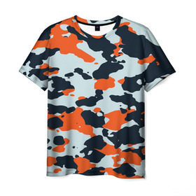 Мужская футболка 3D с принтом Asiimov camouflage в Санкт-Петербурге, 100% полиэфир | прямой крой, круглый вырез горловины, длина до линии бедер | камуфляж | контр страйк | контра