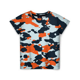 Детская футболка 3D с принтом Asiimov camouflage в Санкт-Петербурге, 100% гипоаллергенный полиэфир | прямой крой, круглый вырез горловины, длина до линии бедер, чуть спущенное плечо, ткань немного тянется | камуфляж | контр страйк | контра