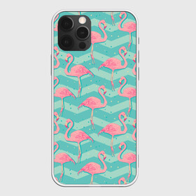 Чехол для iPhone 12 Pro Max с принтом flamingo в Санкт-Петербурге, Силикон |  | Тематика изображения на принте: flamingo | абстракция | фламинго