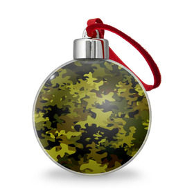 Ёлочный шар с принтом Camouflage в Санкт-Петербурге, Пластик | Диаметр: 77 мм | камуфляж | хаки