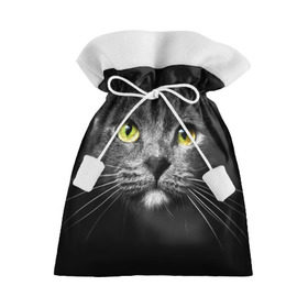 Подарочный 3D мешок с принтом Кошачий взгляд в Санкт-Петербурге, 100% полиэстер | Размер: 29*39 см | Тематика изображения на принте: взгляд | взор | глаза | киска | кот | котёнок | кошка | усы
