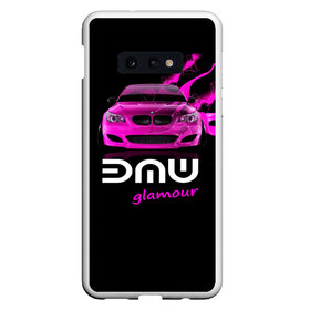 Чехол для Samsung S10E с принтом BMW glamour в Санкт-Петербурге, Силикон | Область печати: задняя сторона чехла, без боковых панелей | bmw | m5 | pink | авто | автомобиль | бмв | гламур | машина | розовый | стиль | тачка | элита