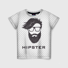 Детская футболка 3D с принтом Hipster в Санкт-Петербурге, 100% гипоаллергенный полиэфир | прямой крой, круглый вырез горловины, длина до линии бедер, чуть спущенное плечо, ткань немного тянется | hair | hipster | man | волосы | мужчина | парень | прическа | хипстер