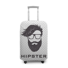 Чехол для чемодана 3D с принтом Hipster в Санкт-Петербурге, 86% полиэфир, 14% спандекс | двустороннее нанесение принта, прорези для ручек и колес | hair | hipster | man | волосы | мужчина | парень | прическа | хипстер