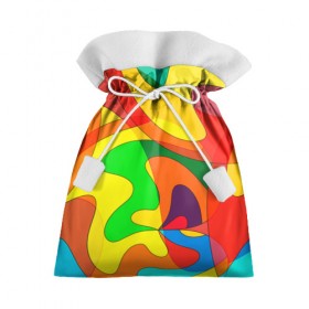Подарочный 3D мешок с принтом Прикольная радуга в Санкт-Петербурге, 100% полиэстер | Размер: 29*39 см | Тематика изображения на принте: разноцветный | яркий