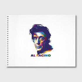 Альбом для рисования с принтом Al Pacino в Санкт-Петербурге, 100% бумага
 | матовая бумага, плотность 200 мг. | Тематика изображения на принте: актёр | аль пачино | артист | звезда | кино | киноактёр | кинозвезда | кинофильм | роль