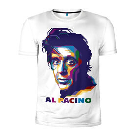 Мужская футболка 3D спортивная с принтом Al Pacino в Санкт-Петербурге, 100% полиэстер с улучшенными характеристиками | приталенный силуэт, круглая горловина, широкие плечи, сужается к линии бедра | актёр | аль пачино | артист | звезда | кино | киноактёр | кинозвезда | кинофильм | роль