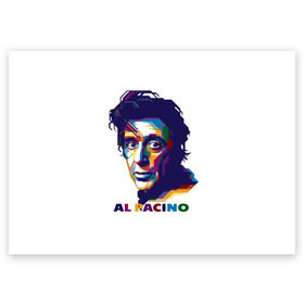 Поздравительная открытка с принтом Al Pacino в Санкт-Петербурге, 100% бумага | плотность бумаги 280 г/м2, матовая, на обратной стороне линовка и место для марки
 | актёр | аль пачино | артист | звезда | кино | киноактёр | кинозвезда | кинофильм | роль
