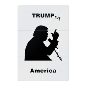 Магнитный плакат 2Х3 с принтом Дональд Трамп в Санкт-Петербурге, Полимерный материал с магнитным слоем | 6 деталей размером 9*9 см | 