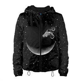 Женская куртка 3D с принтом Астронавт байкер в Санкт-Петербурге, ткань верха — 100% полиэстер, подклад — флис | прямой крой, подол и капюшон оформлены резинкой с фиксаторами, два кармана без застежек по бокам, один большой потайной карман на груди. Карман на груди застегивается на липучку | astronaut | cosmonaut | cosmos | galaxy | moto | planet | space | star | universe | астронавт | байкер | вселенная | галактика | звезды | космонавт | космос | луна | мотоцикл | планета