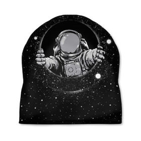 Шапка 3D с принтом Черная дыра в Санкт-Петербурге, 100% полиэстер | универсальный размер, печать по всей поверхности изделия | astronaut | cosmonaut | cosmos | galaxy | meteor | moon | planet | space | star | universe | астронавт | бесконечность | вселенная | галактика | космонавт | космос | черная дыра