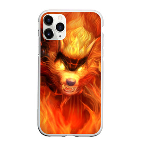 Чехол для iPhone 11 Pro матовый с принтом Fire Wolf в Санкт-Петербурге, Силикон |  | Тематика изображения на принте: league of legends | lol | warwick | wolf | варвик | волк | лига легенд | лол