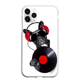 Чехол для iPhone 11 Pro матовый с принтом DJ бульдог в Санкт-Петербурге, Силикон |  | бульдог | винил | диджей | музыка | наушники | очки | пёс | пластинка | собака | юмор