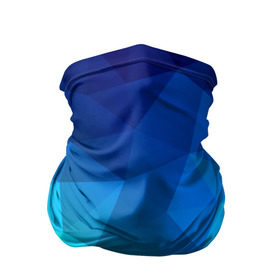 Бандана-труба 3D с принтом Fight Polygon в Санкт-Петербурге, 100% полиэстер, ткань с особыми свойствами — Activecool | плотность 150‒180 г/м2; хорошо тянется, но сохраняет форму | зеленый | полигон | синий | треугольники