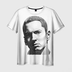 Мужская футболка 3D с принтом Eminem в Санкт-Петербурге, 100% полиэфир | прямой крой, круглый вырез горловины, длина до линии бедер | 