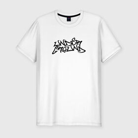Мужская футболка премиум с принтом UNDERGROUND в Санкт-Петербурге, 92% хлопок, 8% лайкра | приталенный силуэт, круглый вырез ворота, длина до линии бедра, короткий рукав | graffity | hip hop | rap | underground | андеграунд | граффити | рэп | хип хоп