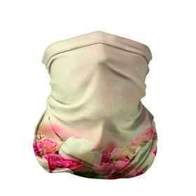 Бандана-труба 3D с принтом Цветы в Санкт-Петербурге, 100% полиэстер, ткань с особыми свойствами — Activecool | плотность 150‒180 г/м2; хорошо тянется, но сохраняет форму | розовый | розы | цветы | яркий