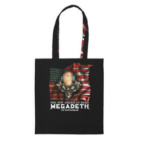Сумка 3D повседневная с принтом Megadeth #3 в Санкт-Петербурге, 100% полиэстер | Плотность: 200 г/м2; Размер: 34×35 см; Высота лямок: 30 см | dave | megadeth | metal | mustaine | rattlehead | rock | thrash | vic | дейв | мастейн | мегадез | мегадет | мегедес | метал | рок | треш
