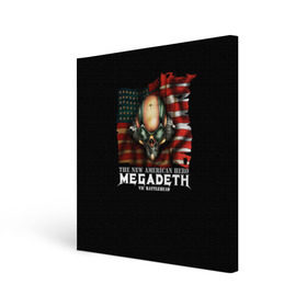 Холст квадратный с принтом Megadeth #3 в Санкт-Петербурге, 100% ПВХ |  | dave | megadeth | metal | mustaine | rattlehead | rock | thrash | vic | дейв | мастейн | мегадез | мегадет | мегедес | метал | рок | треш