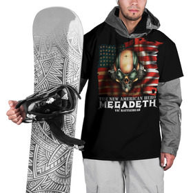 Накидка на куртку 3D с принтом Megadeth #3 в Санкт-Петербурге, 100% полиэстер |  | dave | megadeth | metal | mustaine | rattlehead | rock | thrash | vic | дейв | мастейн | мегадез | мегадет | мегедес | метал | рок | треш