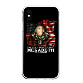 Чехол для iPhone XS Max матовый с принтом Megadeth #3 в Санкт-Петербурге, Силикон | Область печати: задняя сторона чехла, без боковых панелей | Тематика изображения на принте: dave | megadeth | metal | mustaine | rattlehead | rock | thrash | vic | дейв | мастейн | мегадез | мегадет | мегедес | метал | рок | треш