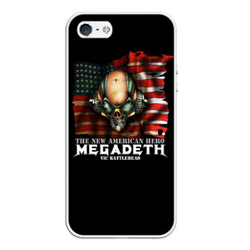 Чехол для iPhone 5/5S матовый с принтом Megadeth #3 в Санкт-Петербурге, Силикон | Область печати: задняя сторона чехла, без боковых панелей | dave | megadeth | metal | mustaine | rattlehead | rock | thrash | vic | дейв | мастейн | мегадез | мегадет | мегедес | метал | рок | треш