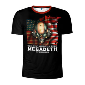 Мужская футболка 3D спортивная с принтом Megadeth #3 в Санкт-Петербурге, 100% полиэстер с улучшенными характеристиками | приталенный силуэт, круглая горловина, широкие плечи, сужается к линии бедра | dave | megadeth | metal | mustaine | rattlehead | rock | thrash | vic | дейв | мастейн | мегадез | мегадет | мегедес | метал | рок | треш