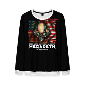 Мужской свитшот 3D с принтом Megadeth #3 в Санкт-Петербурге, 100% полиэстер с мягким внутренним слоем | круглый вырез горловины, мягкая резинка на манжетах и поясе, свободная посадка по фигуре | dave | megadeth | metal | mustaine | rattlehead | rock | thrash | vic | дейв | мастейн | мегадез | мегадет | мегедес | метал | рок | треш