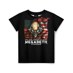 Детская футболка 3D с принтом Megadeth #3 в Санкт-Петербурге, 100% гипоаллергенный полиэфир | прямой крой, круглый вырез горловины, длина до линии бедер, чуть спущенное плечо, ткань немного тянется | dave | megadeth | metal | mustaine | rattlehead | rock | thrash | vic | дейв | мастейн | мегадез | мегадет | мегедес | метал | рок | треш