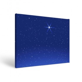 Холст прямоугольный с принтом Звезда пленительного счастья в Санкт-Петербурге, 100% ПВХ |  | блеск | галактика | звёзды | космос | лучи | небо | ночь