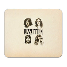 Коврик прямоугольный с принтом Led Zeppelin 1 в Санкт-Петербурге, натуральный каучук | размер 230 х 185 мм; запечатка лицевой стороны | Тематика изображения на принте: led zeppelin | лед зеппелин | роберт плант