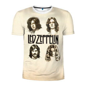 Мужская футболка 3D спортивная с принтом Led Zeppelin 1 в Санкт-Петербурге, 100% полиэстер с улучшенными характеристиками | приталенный силуэт, круглая горловина, широкие плечи, сужается к линии бедра | led zeppelin | лед зеппелин | роберт плант