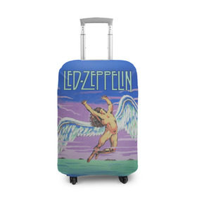 Чехол для чемодана 3D с принтом Led Zeppelin 2 в Санкт-Петербурге, 86% полиэфир, 14% спандекс | двустороннее нанесение принта, прорези для ручек и колес | led zeppelin | лед зеппелин | роберт плант
