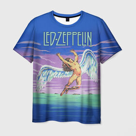Мужская футболка 3D с принтом Led Zeppelin 2 в Санкт-Петербурге, 100% полиэфир | прямой крой, круглый вырез горловины, длина до линии бедер | led zeppelin | лед зеппелин | роберт плант
