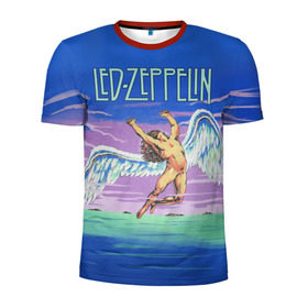 Мужская футболка 3D спортивная с принтом Led Zeppelin 2 в Санкт-Петербурге, 100% полиэстер с улучшенными характеристиками | приталенный силуэт, круглая горловина, широкие плечи, сужается к линии бедра | led zeppelin | лед зеппелин | роберт плант
