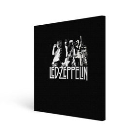 Холст квадратный с принтом Led Zeppelin 4 в Санкт-Петербурге, 100% ПВХ |  | led zeppelin | лед зеппелин | роберт плант