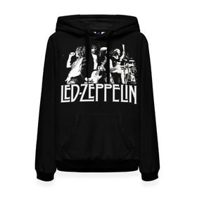 Женская толстовка 3D с принтом Led Zeppelin 4 в Санкт-Петербурге, 100% полиэстер  | двухслойный капюшон со шнурком для регулировки, мягкие манжеты на рукавах и по низу толстовки, спереди карман-кенгуру с мягким внутренним слоем. | led zeppelin | лед зеппелин | роберт плант